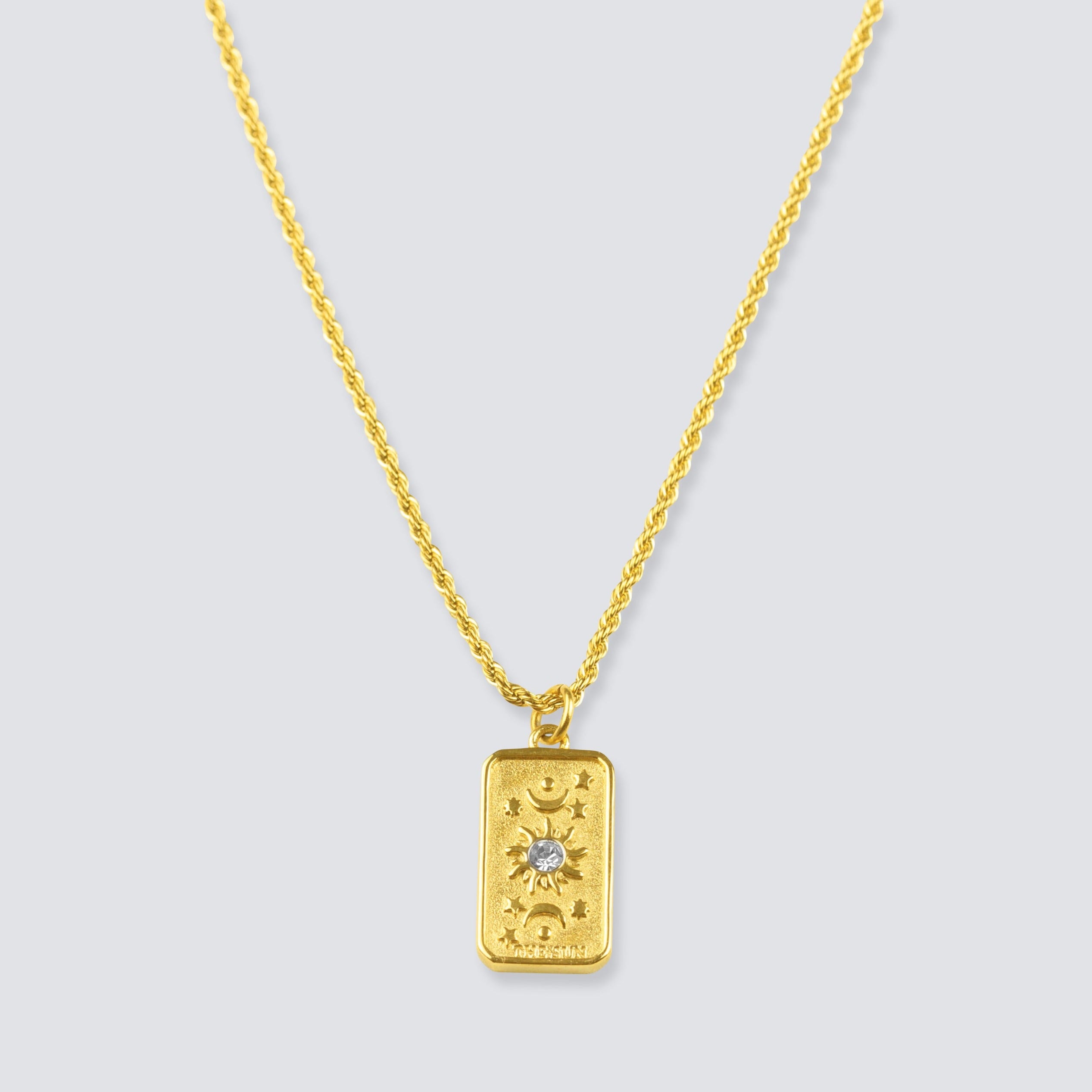 14k Gold | Solid | The Sun Pendant Necklace - Sincere Sally